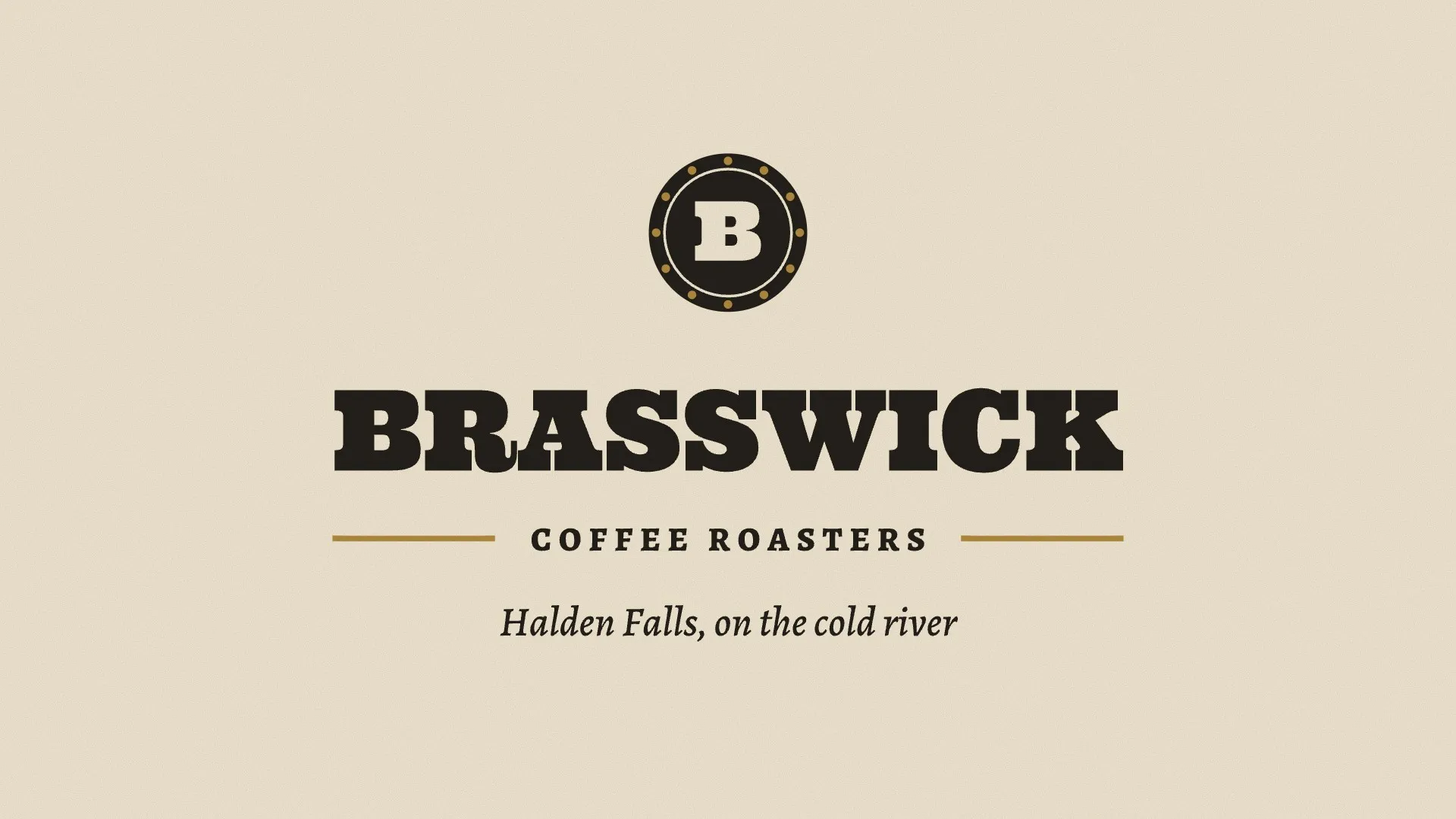 Brasswick brand reveal, the drum mark and wordmark build, then the kit in use